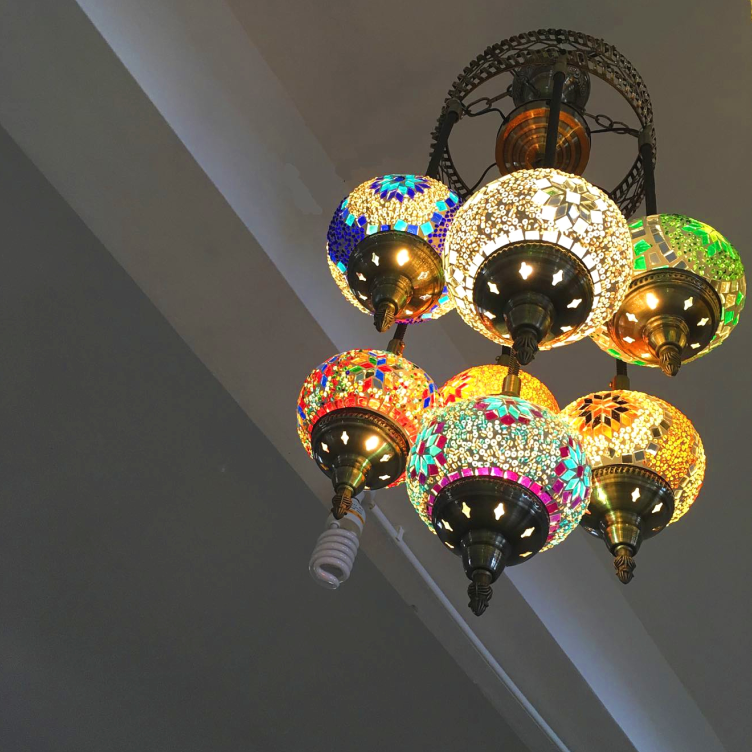 Artisan Stained Glass Handmade Moroccan Chandelier – A Stunning Mosaic Masterpiece