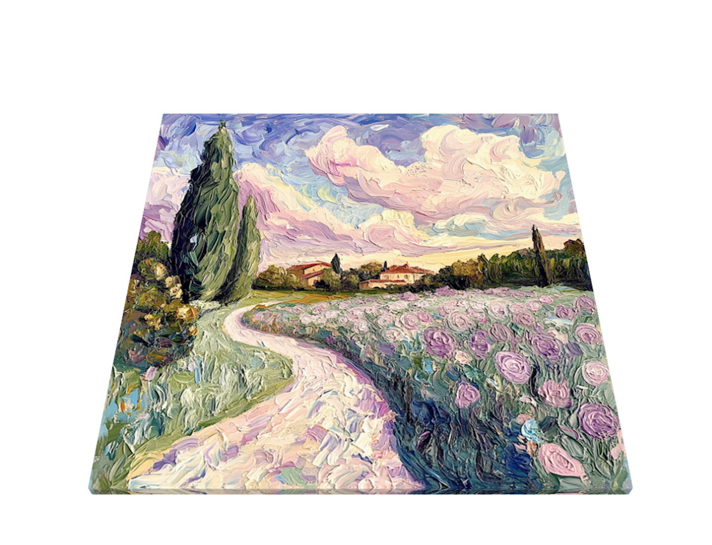 'Down Tuscany Lane' Premium Canvas Print (UNFRAMED) Ready to Hang