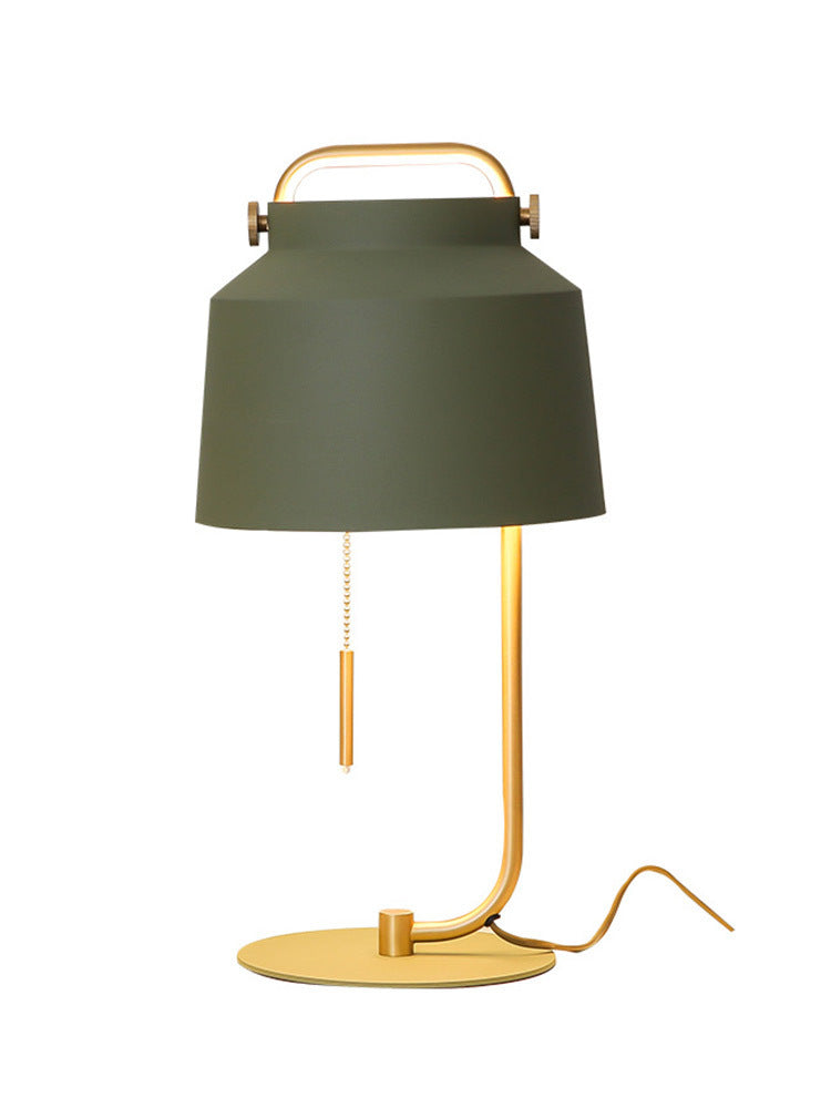 Retro Green Table Lamp - Perfect for Living Room, Bedroom, or Study