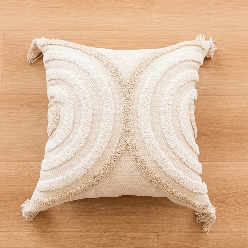 Bohemin Tuffed Geometric Cushion Cover