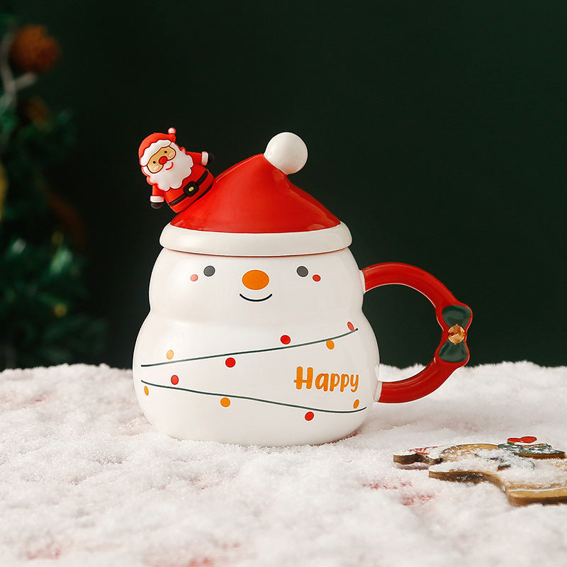 Jolly Christmas Ceramic Mug Large Capacity