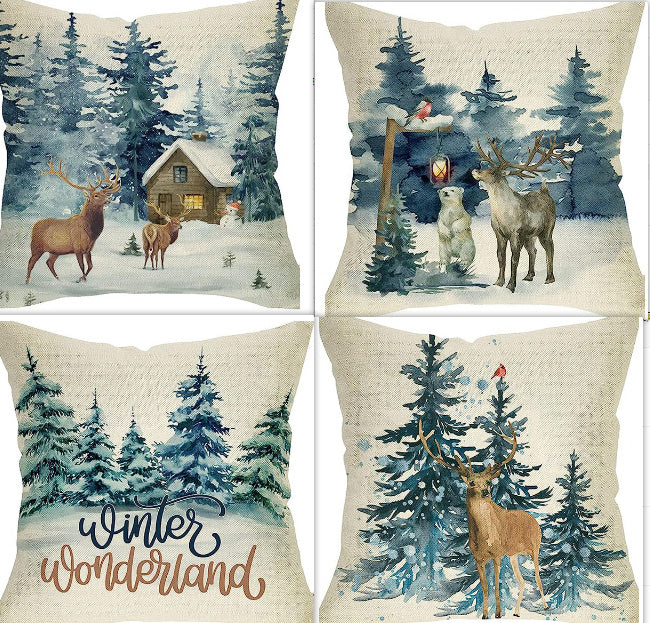 Wonder Artisan Winter Series Throw Pillow Cover – Cozy Elegance for the Cold Season