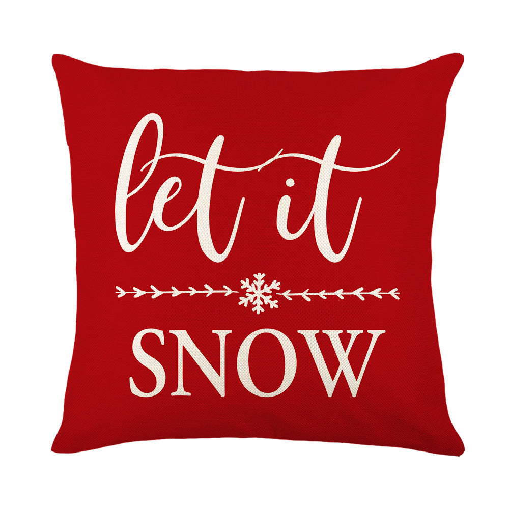 Christmas Pillow Cover – Festive Linen with Nordic Charm