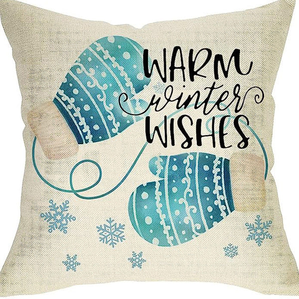 Wonder Artisan Winter Series Throw Pillow Cover – Cozy Elegance for the Cold Season