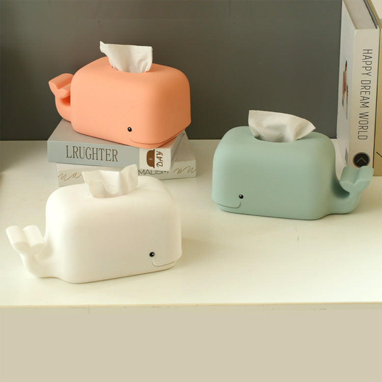 Creative Silikone Cute Cartoon Tissue Box Desktop Phone Holder