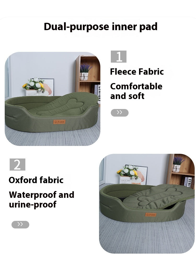 Anti-Bite Vandtæt Four Seasons Universal Hundemadras Pet Bed