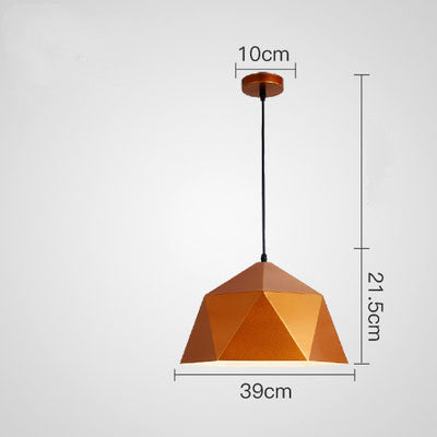 **Elegant Contemporary Colourful Geometric Hanging Lamp**