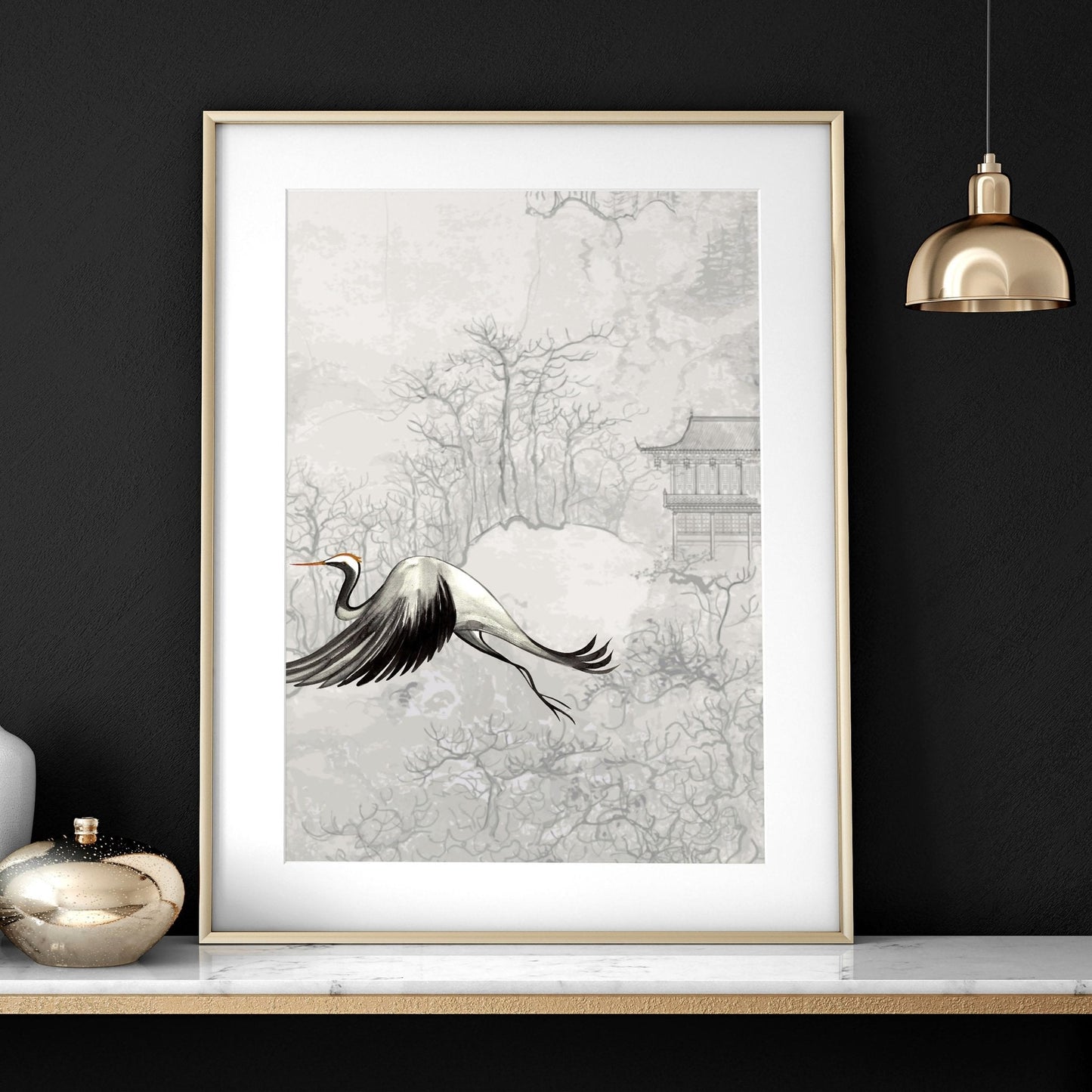 Cranes in Flight | Set of 3 wall art prints