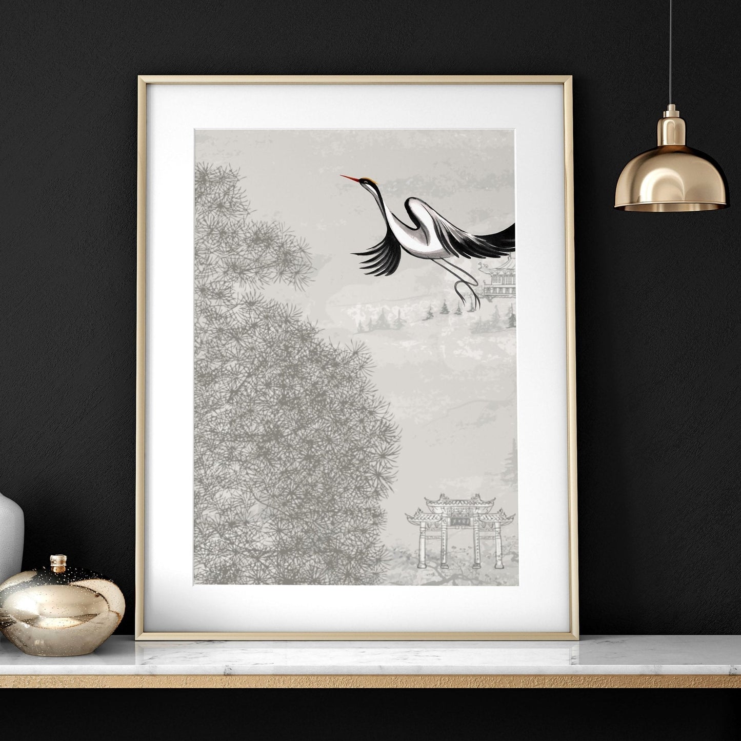 Cranes in Flight | Set of 3 wall art prints