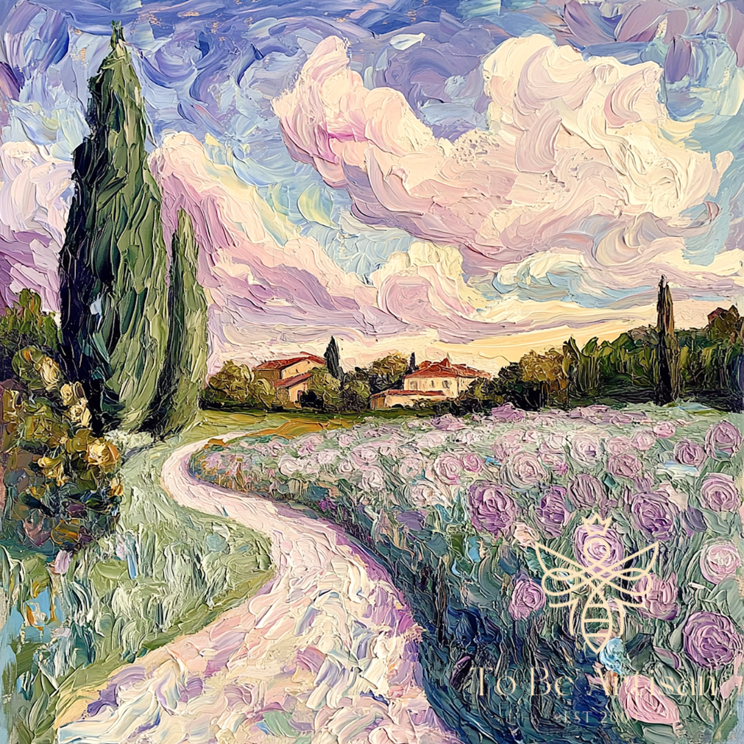 'Down Tuscany Lane' Premium Canvas Print (UNFRAMED) Ready to Hang